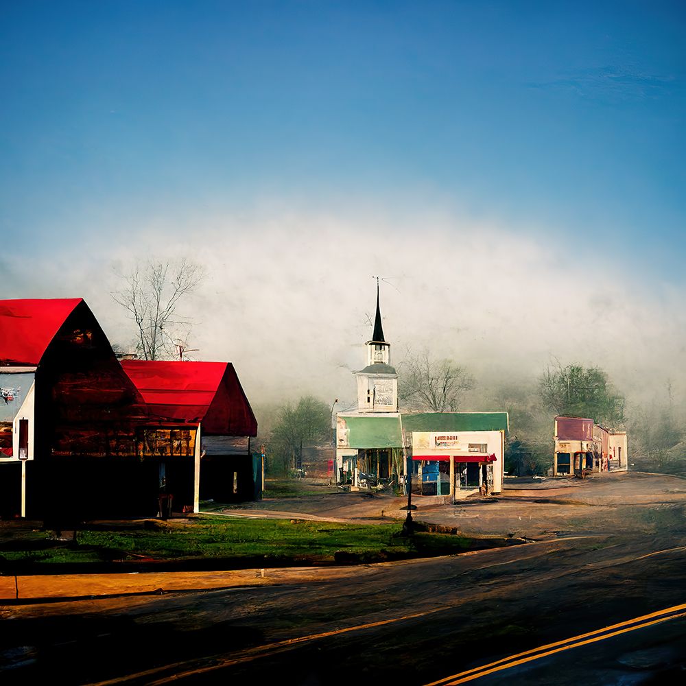 Small Town Morning 4 art print by Screendoor for $57.95 CAD