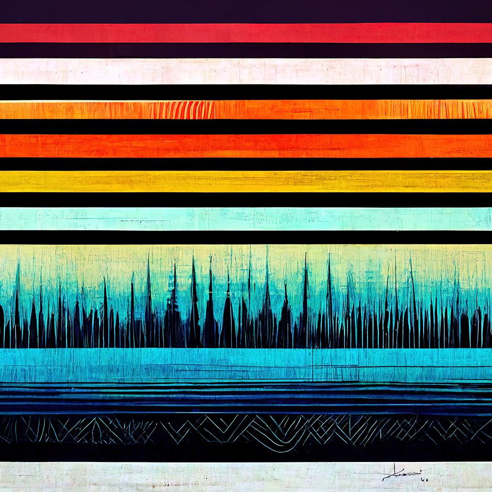 Waveform 10 art print by Screendoor for $57.95 CAD