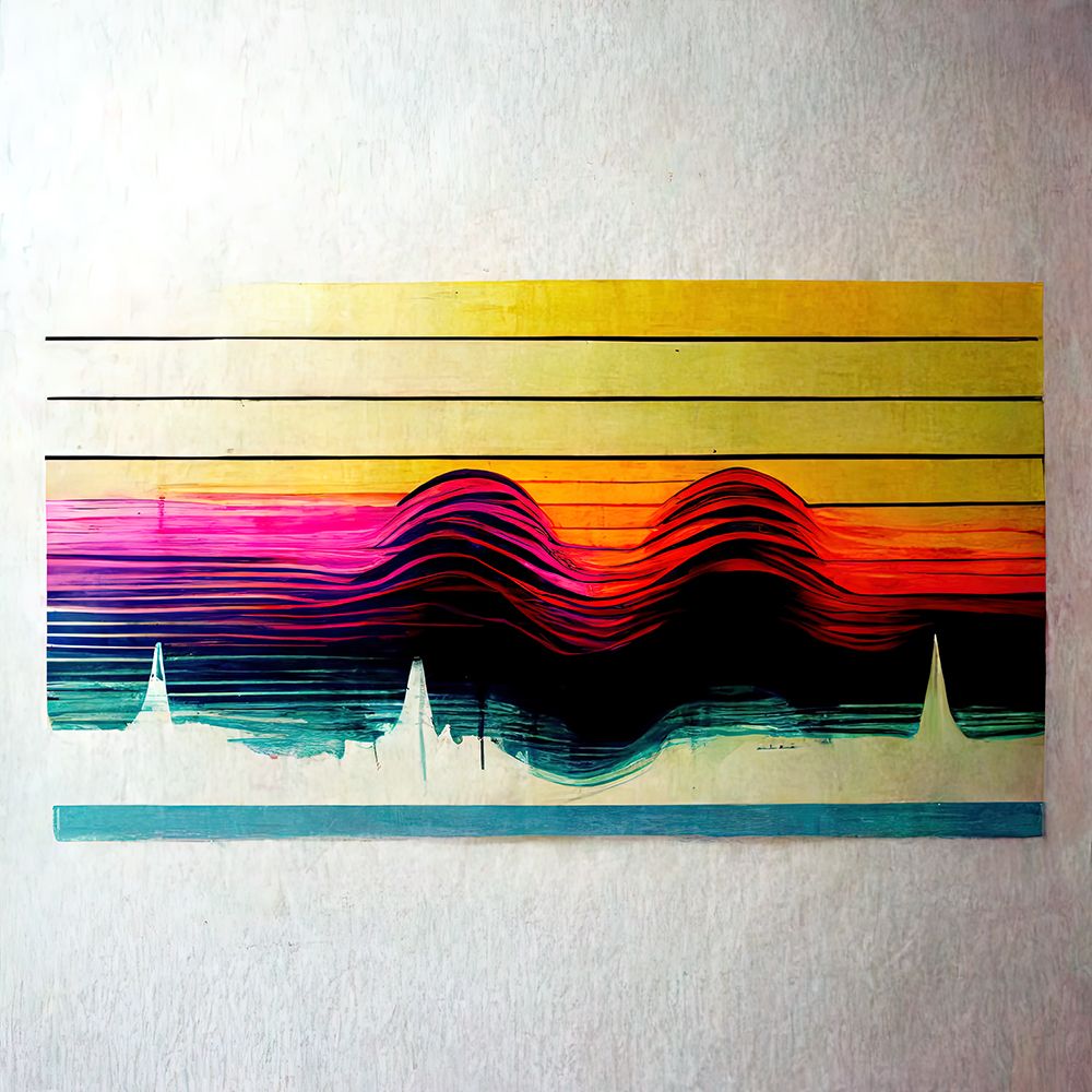 Waveform 11 art print by Screendoor for $57.95 CAD