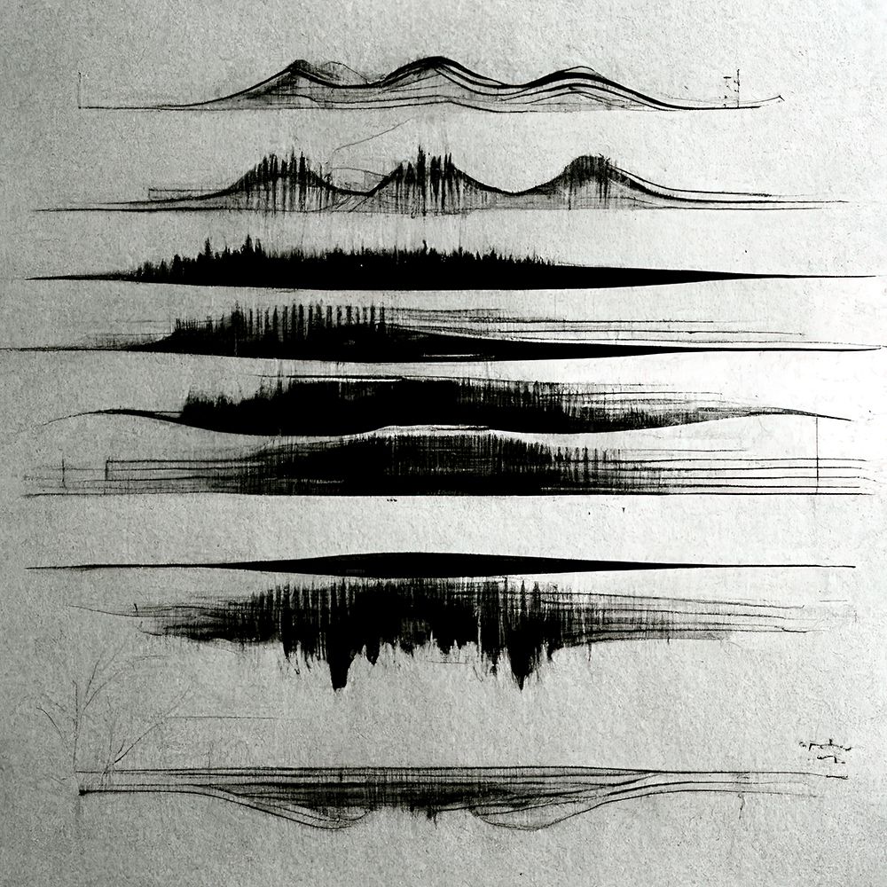 Waveform 2 art print by Screendoor for $57.95 CAD