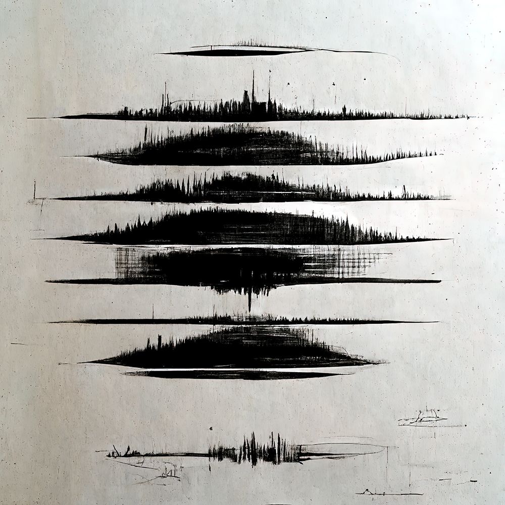 Waveform 8 art print by Screendoor for $57.95 CAD