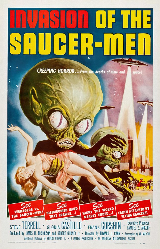 Invasion Of The Saucer Men art print by Screendoor for $57.95 CAD