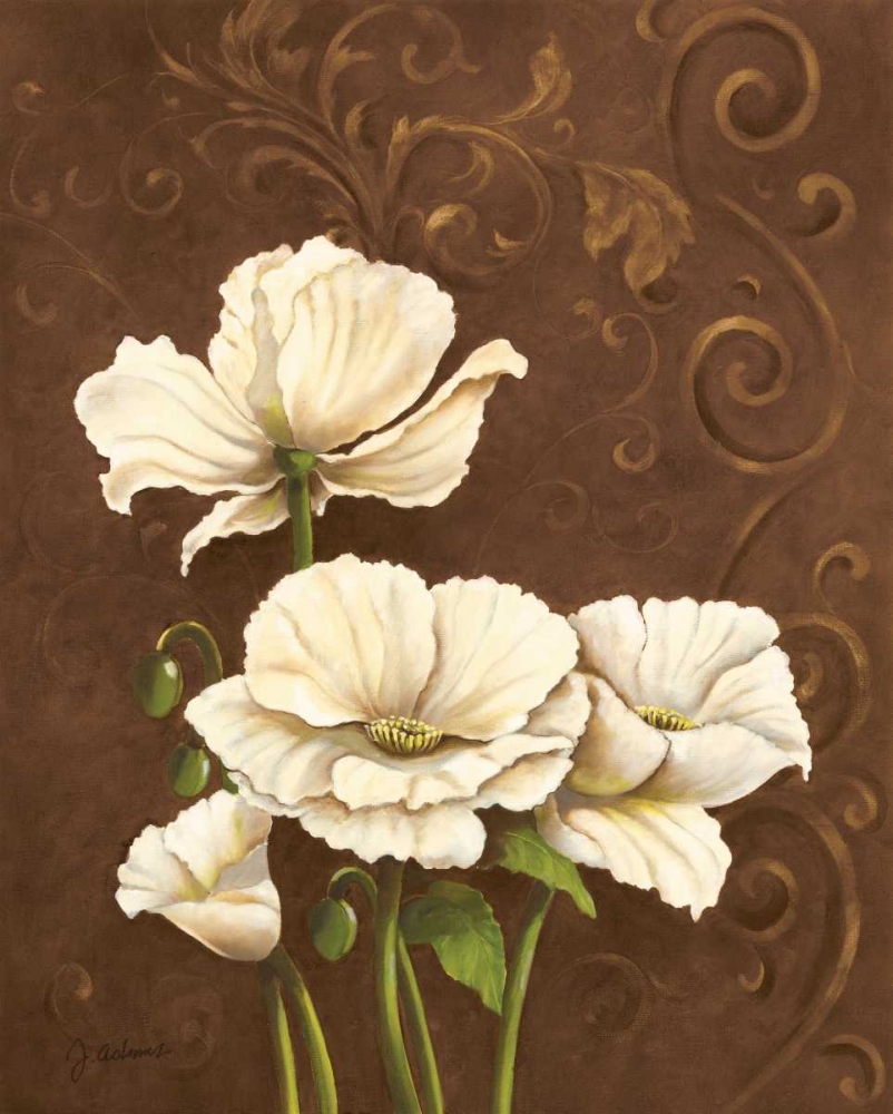 Moonlight Poppies I art print by J. Adams for $57.95 CAD