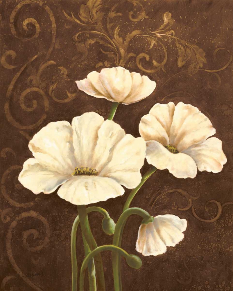 Moonlight Poppies II art print by J. Adams for $57.95 CAD