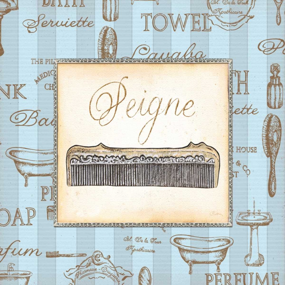 Bleu Beaute Feminine I art print by Charlene Audrey for $57.95 CAD