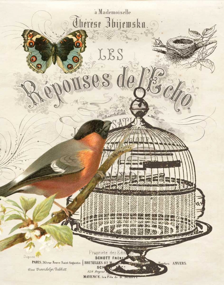 Music Bird I art print by Gwendolyn Babbitt for $57.95 CAD