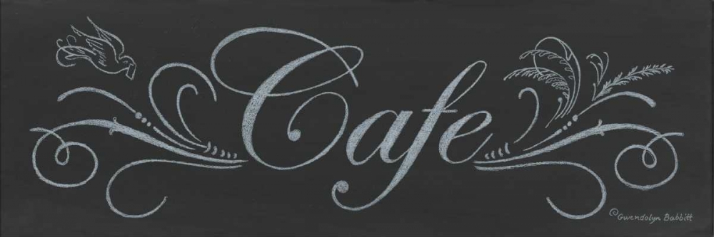 Cafe Chalkboard art print by Gwendolyn Babbitt for $57.95 CAD
