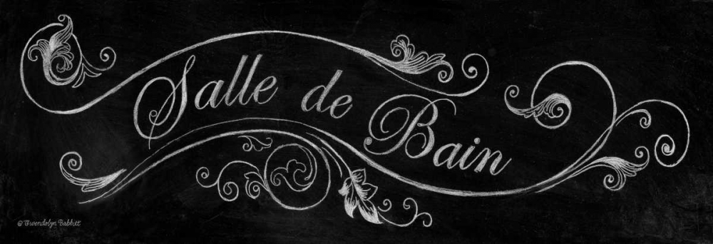 Chalk Salle de Bain art print by Gwendolyn Babbitt for $57.95 CAD