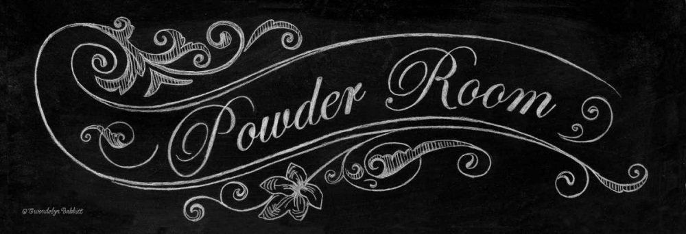 Chalk Powder Room art print by Gwendolyn Babbitt for $57.95 CAD