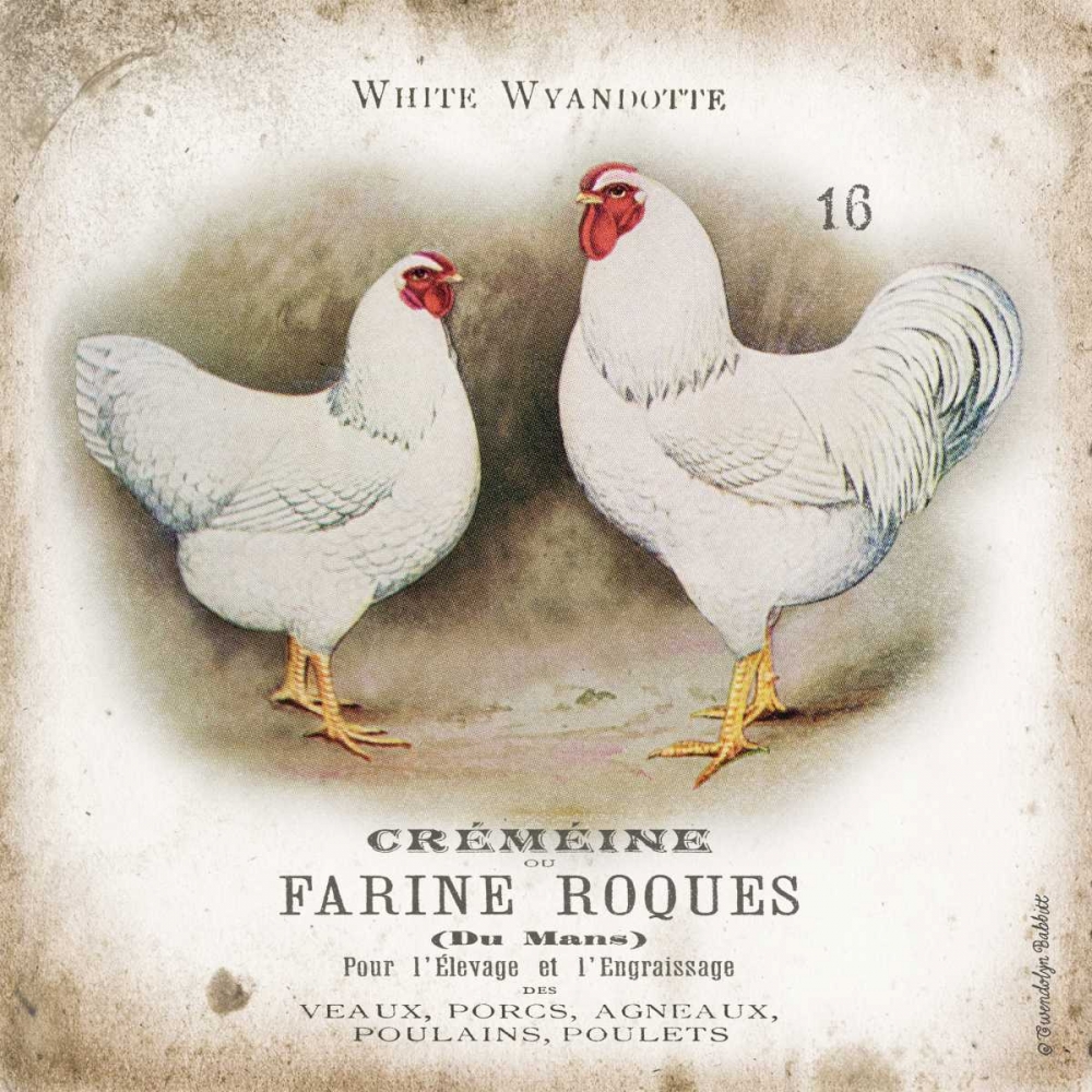 Chicken Pair I art print by Gwendolyn Babbitt for $57.95 CAD