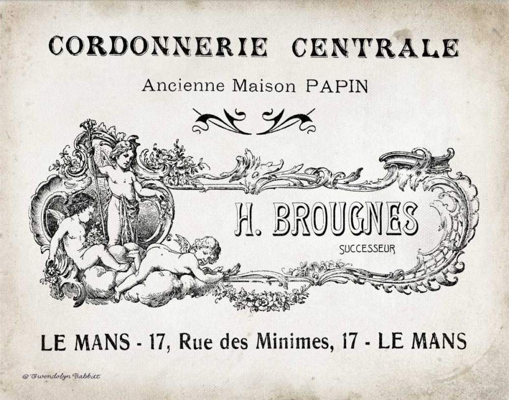 French Letterhead I art print by Gwendolyn Babbitt for $57.95 CAD