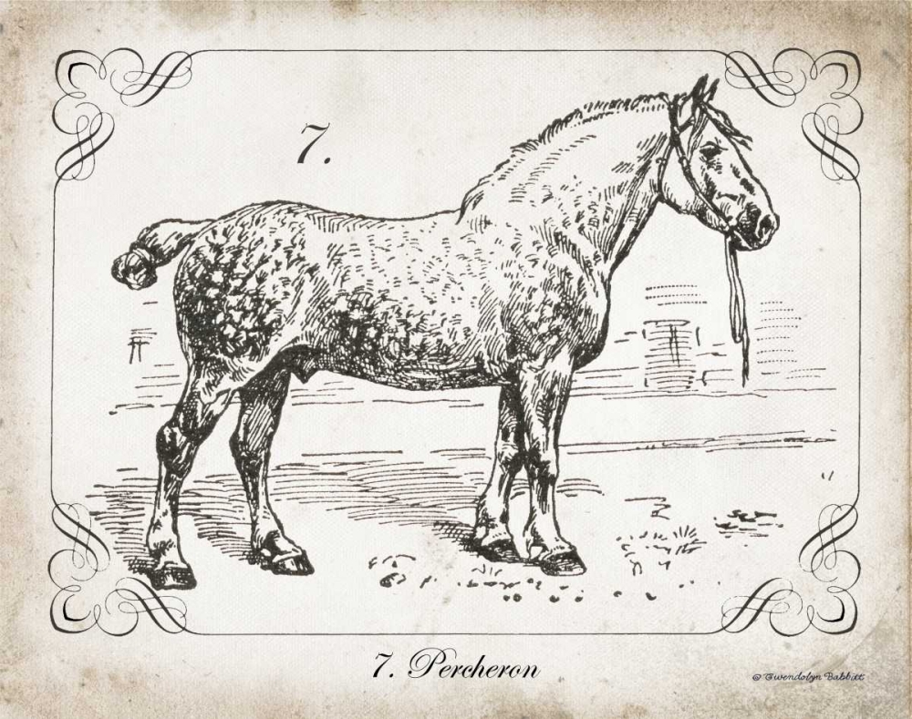 Farm Horse I art print by Gwendolyn Babbitt for $57.95 CAD