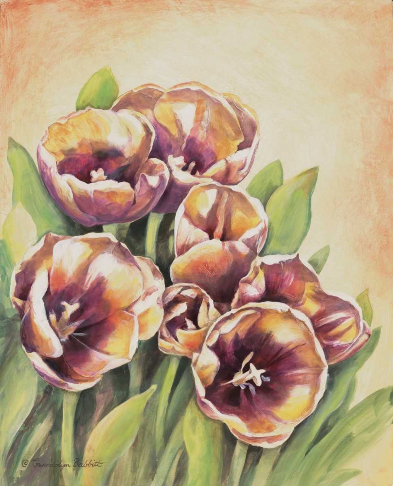 Purple Tulips I art print by Gwendolyn Babbitt for $57.95 CAD