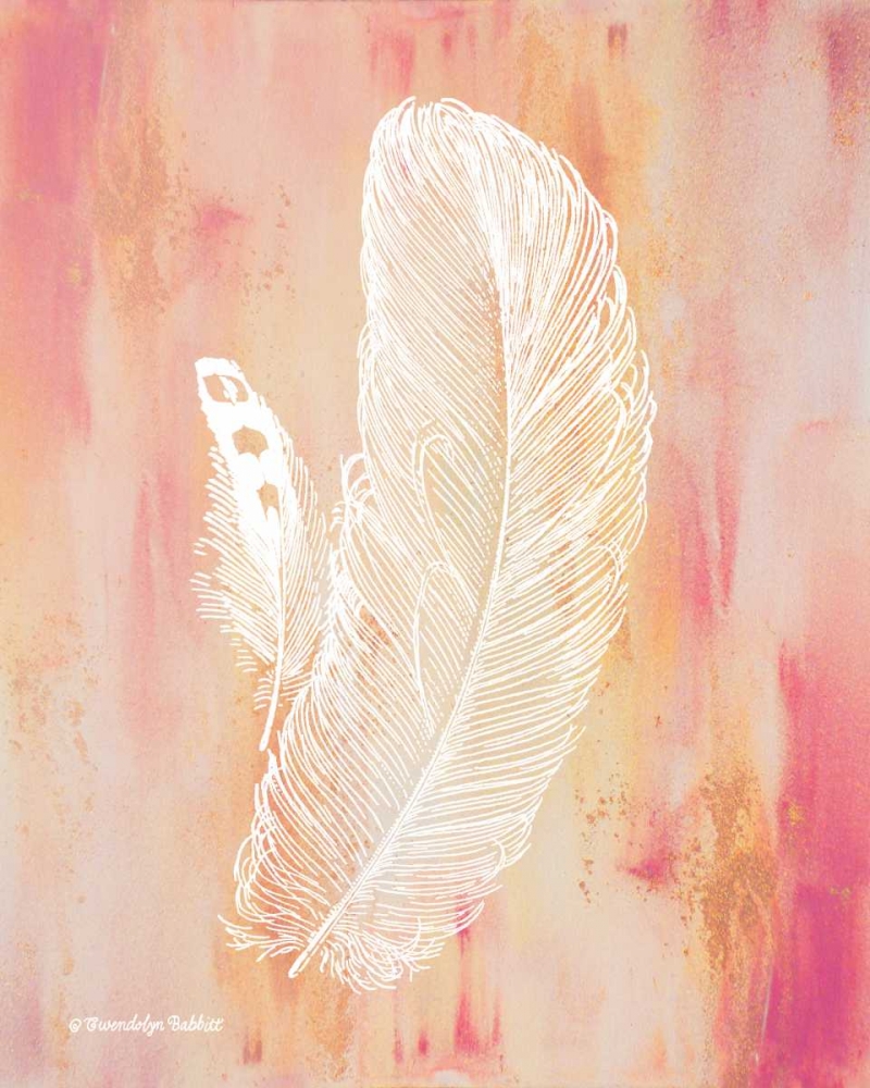Whimsical Feathers I art print by Gwendolyn Babbitt for $57.95 CAD
