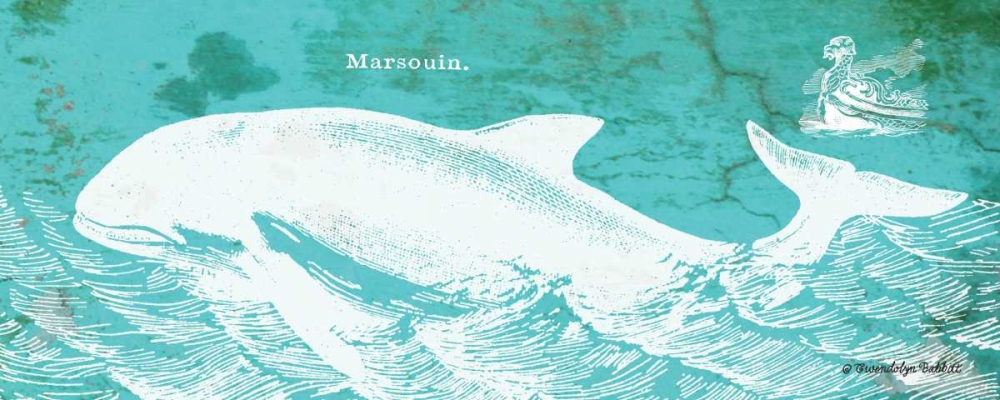 Caribbean Whale II art print by Gwendolyn Babbitt for $57.95 CAD