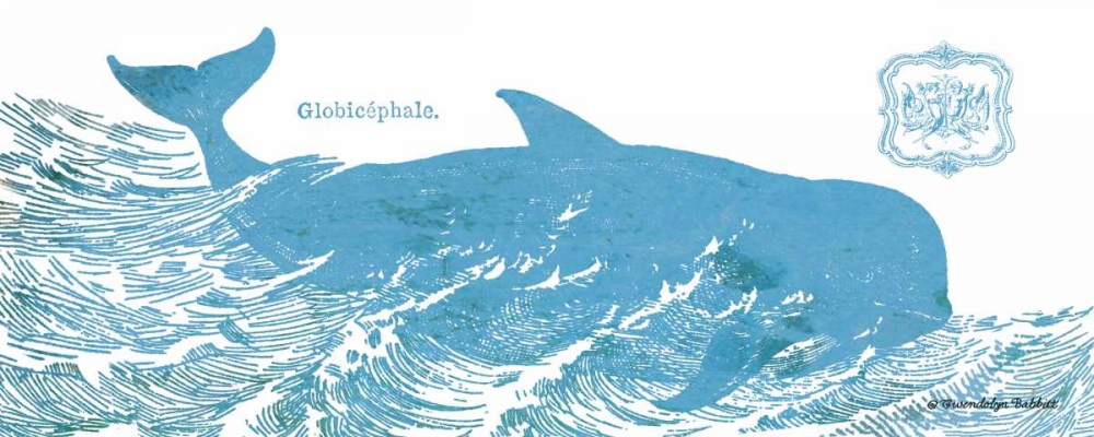 Whale on White I art print by Gwendolyn Babbitt for $57.95 CAD