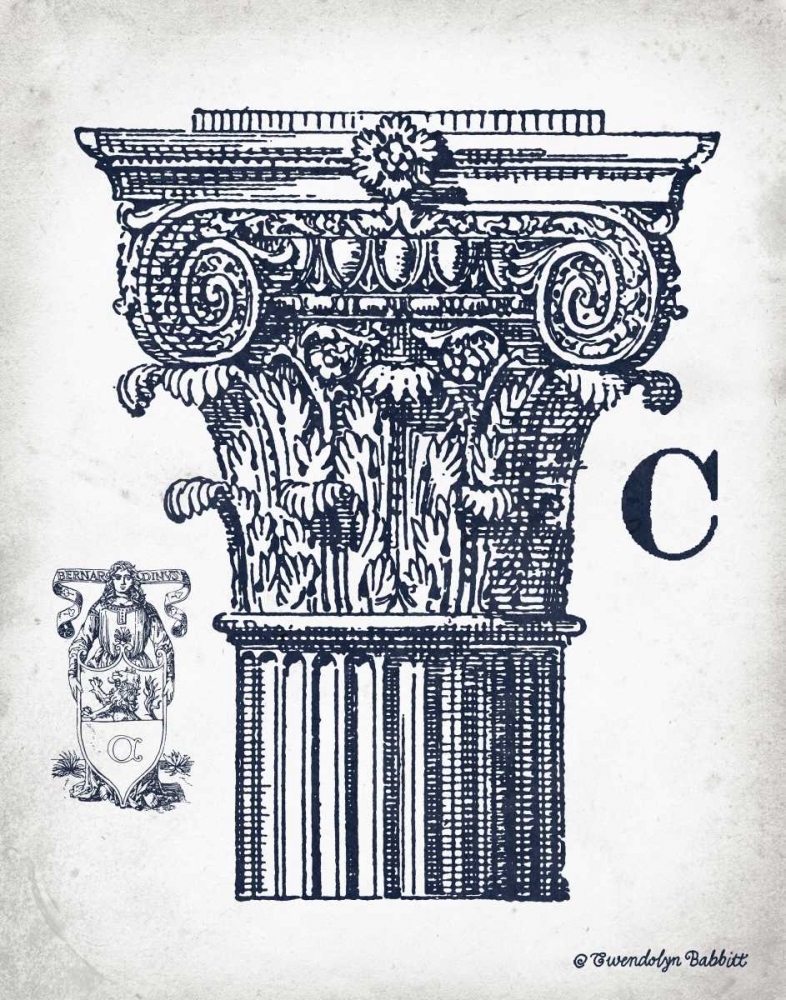 Indigo Column C art print by Gwendolyn Babbitt for $57.95 CAD