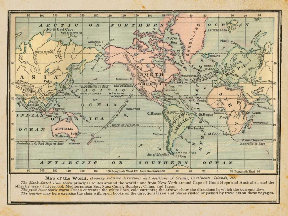 World Map I art print by Gwendolyn Babbitt for $57.95 CAD