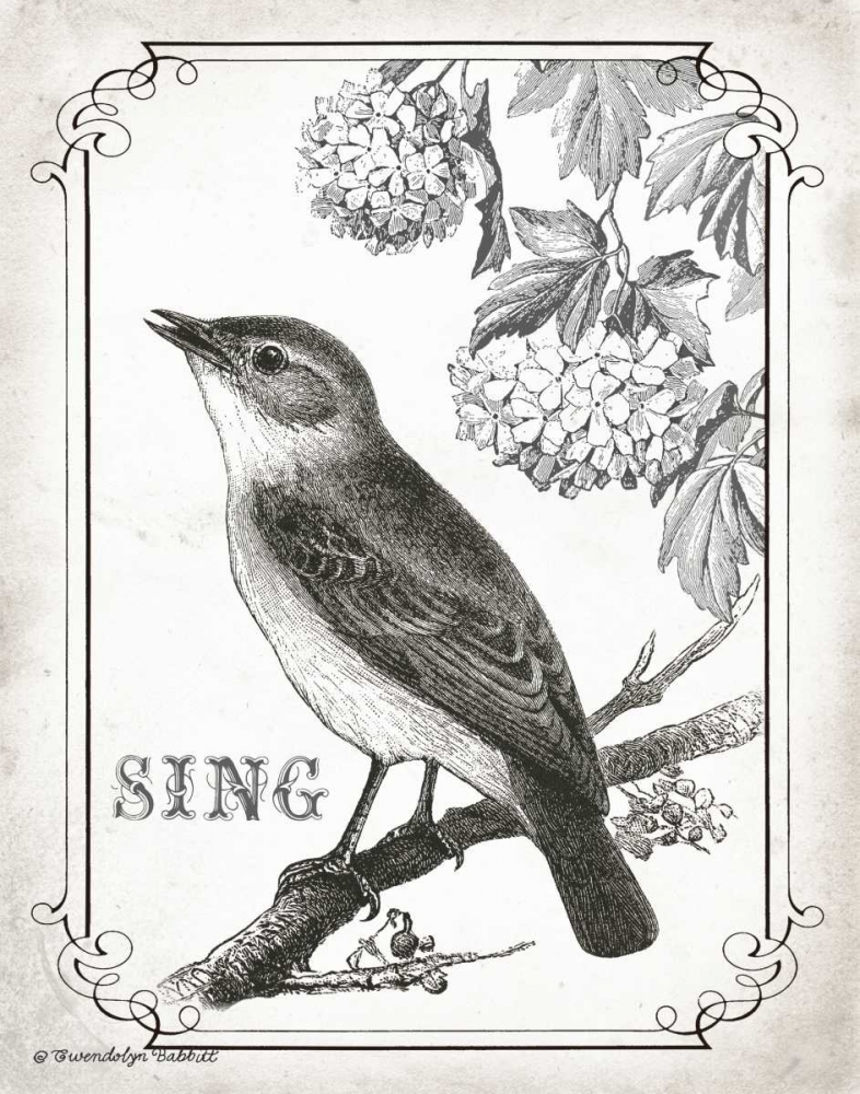 Bird Sing art print by Gwendolyn Babbitt for $57.95 CAD