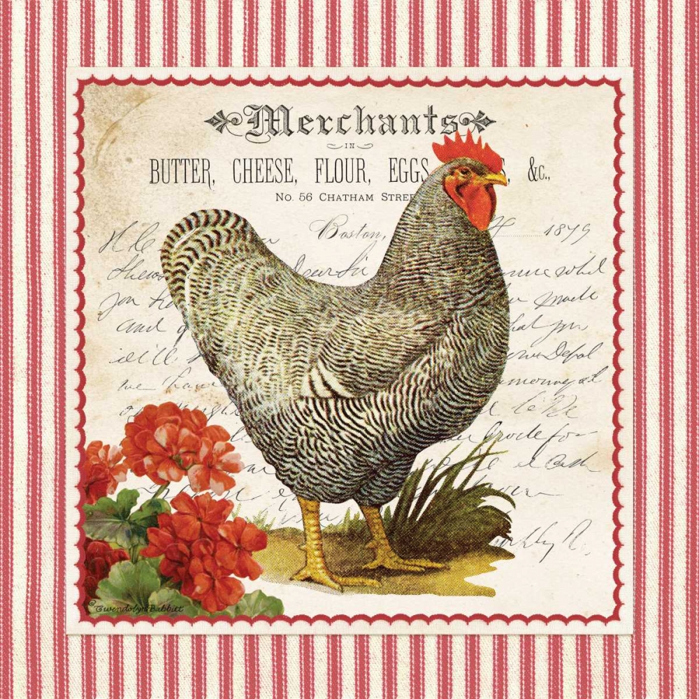 French Rooster art print by Gwendolyn Babbitt for $57.95 CAD