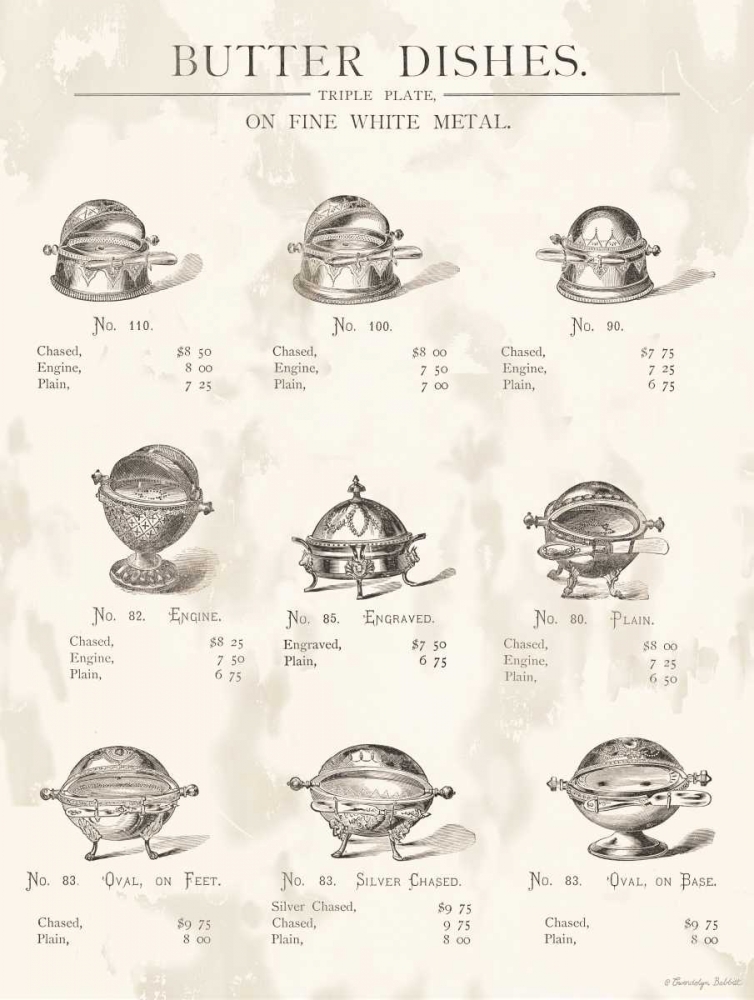 Butter Dishes art print by Gwendolyn Babbitt for $57.95 CAD