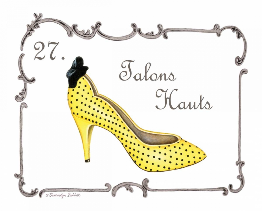 French Fashion VII art print by Gwendolyn Babbitt for $57.95 CAD