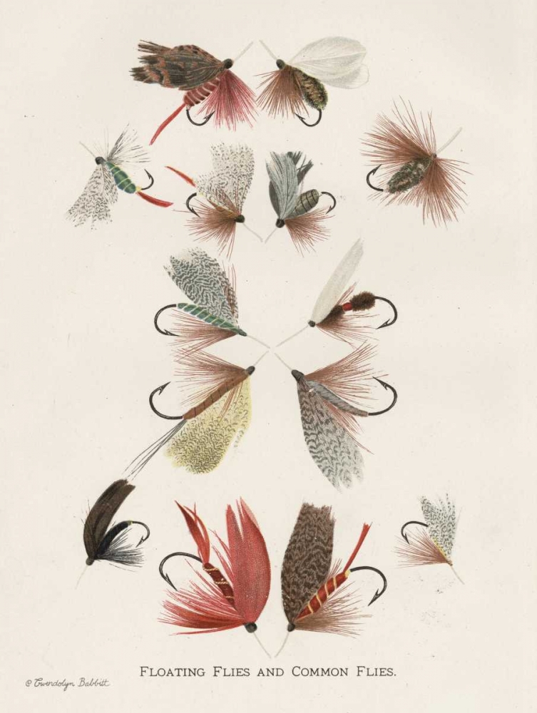 Fishing Flies II art print by Gwendolyn Babbitt for $57.95 CAD