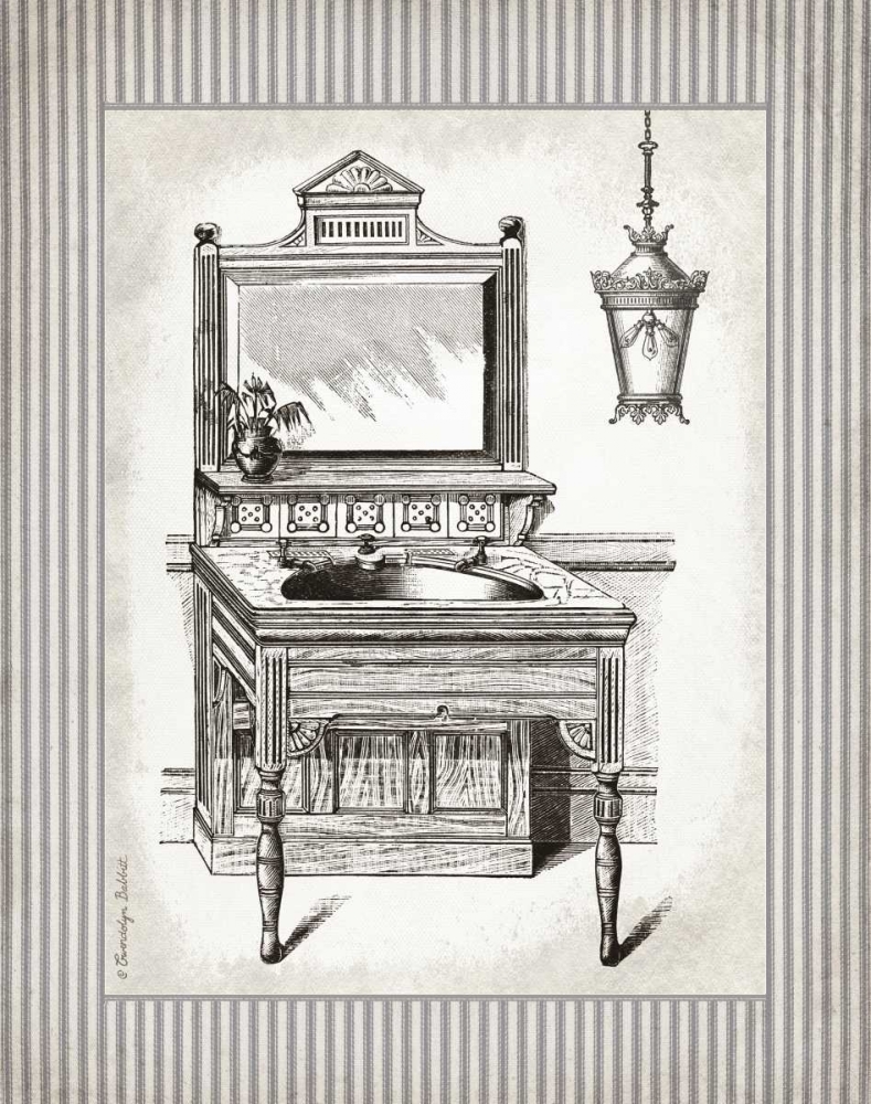 Victorian Sink Stripes I art print by Gwendolyn Babbitt for $57.95 CAD