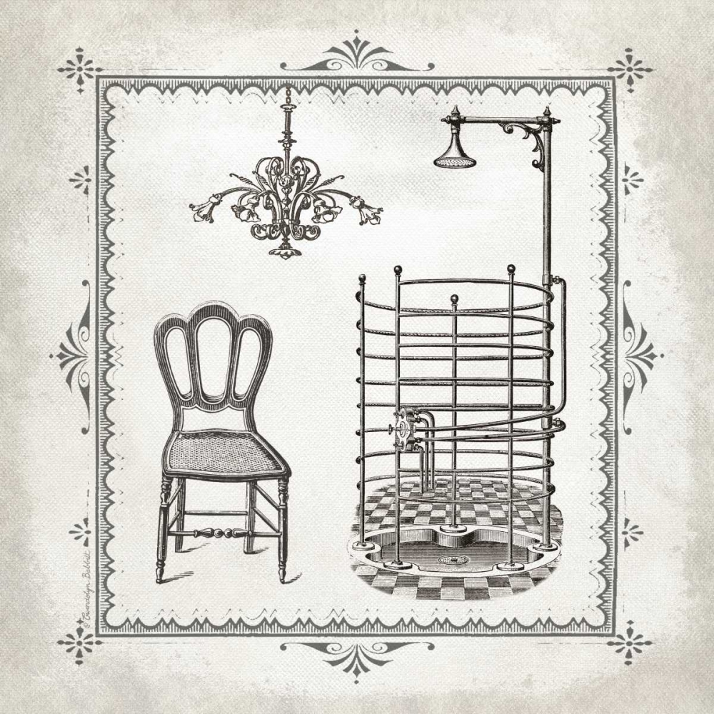 Tub and Chandelier II art print by Gwendolyn Babbitt for $57.95 CAD