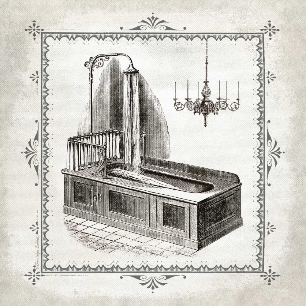 Tub and Chandelier III art print by Gwendolyn Babbitt for $57.95 CAD