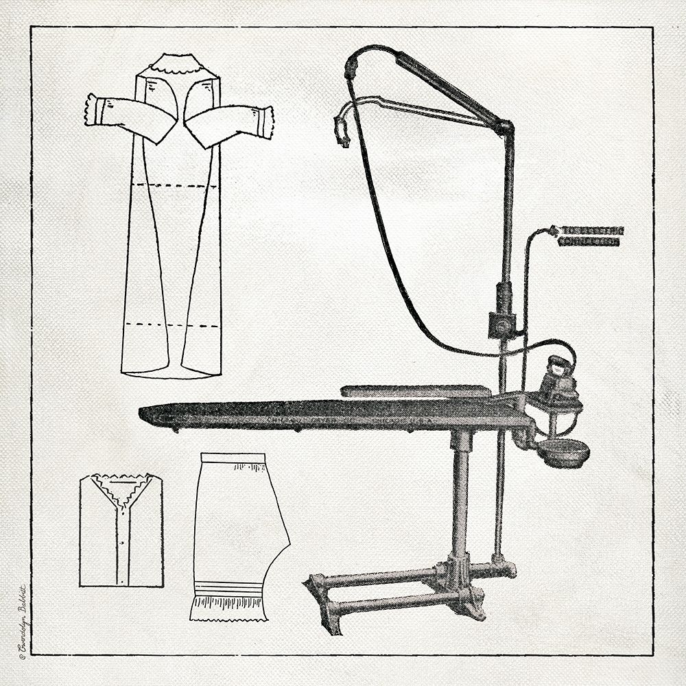 Vintage Ironing Board art print by Gwendolyn Babbitt for $57.95 CAD