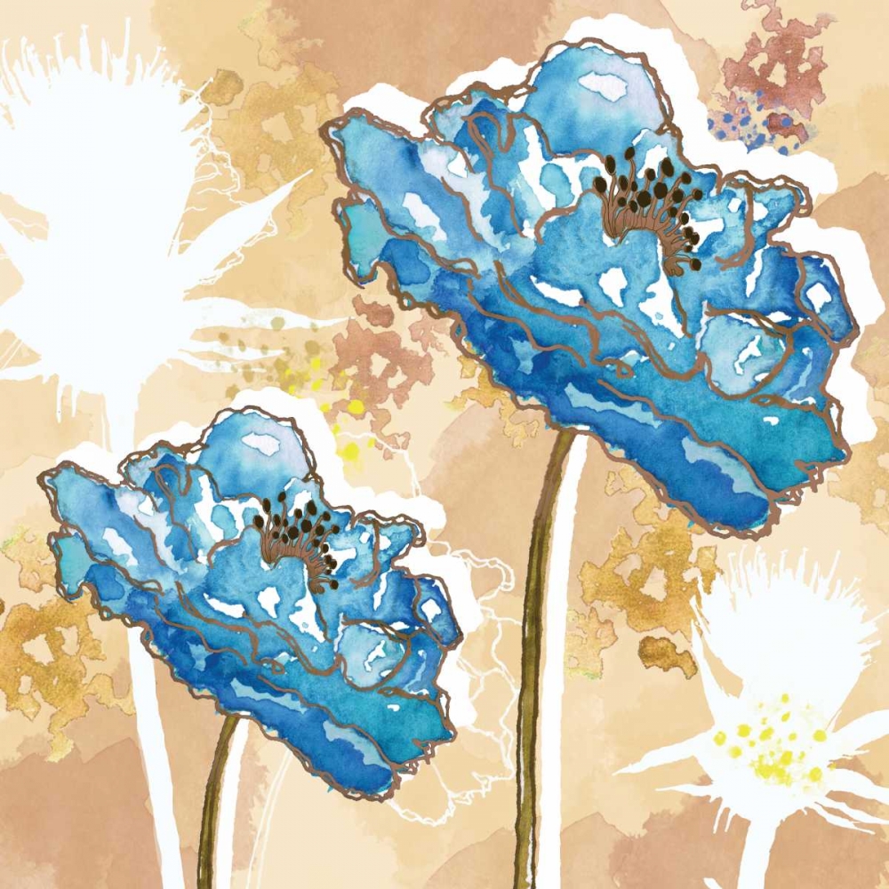 Golden Blue I art print by Sara Berrenson for $57.95 CAD