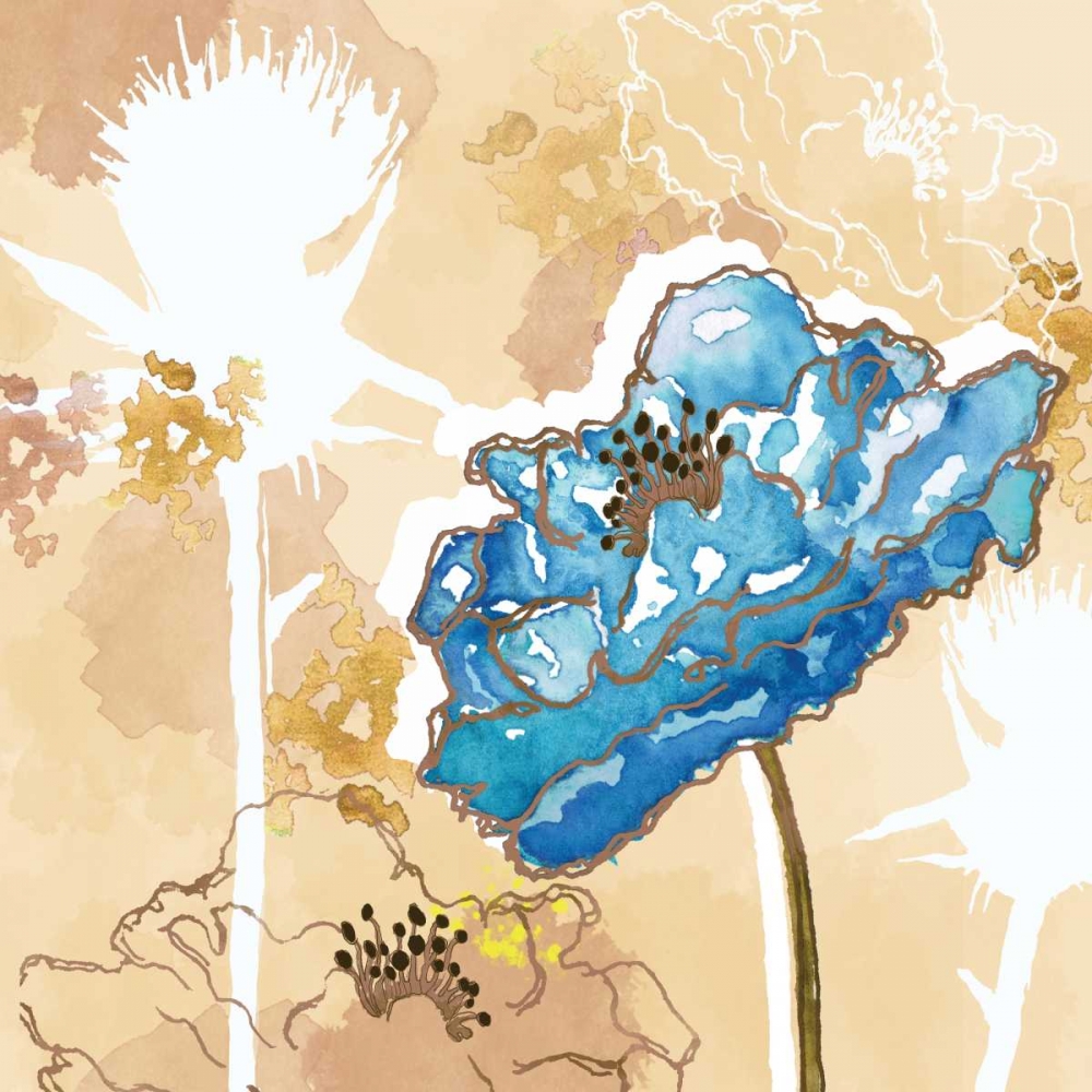 Golden Blue II art print by Sara Berrenson for $57.95 CAD