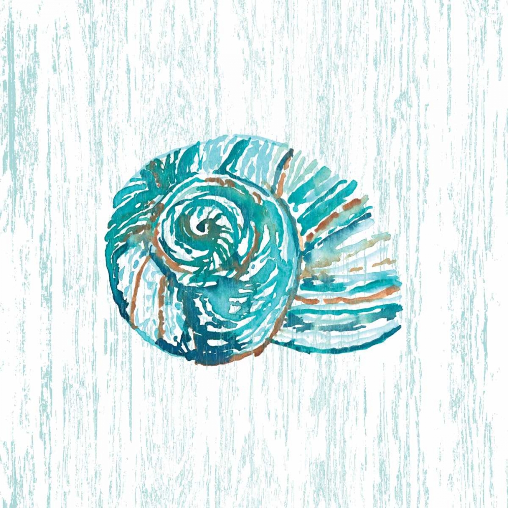 Beachcomber On Blue I art print by Sara Berrenson for $57.95 CAD