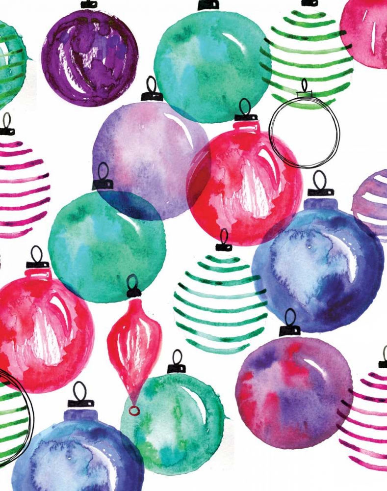 Watercolor Ornaments art print by Sara Berrenson for $57.95 CAD