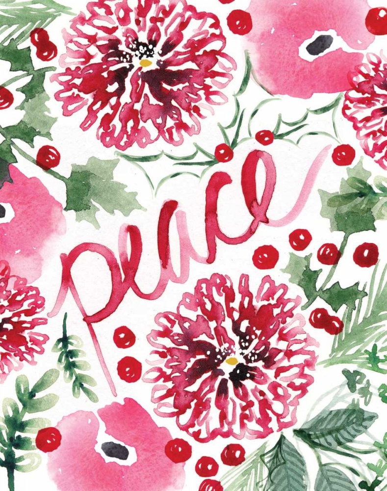 Christmas Floral I art print by Sara Berrenson for $57.95 CAD