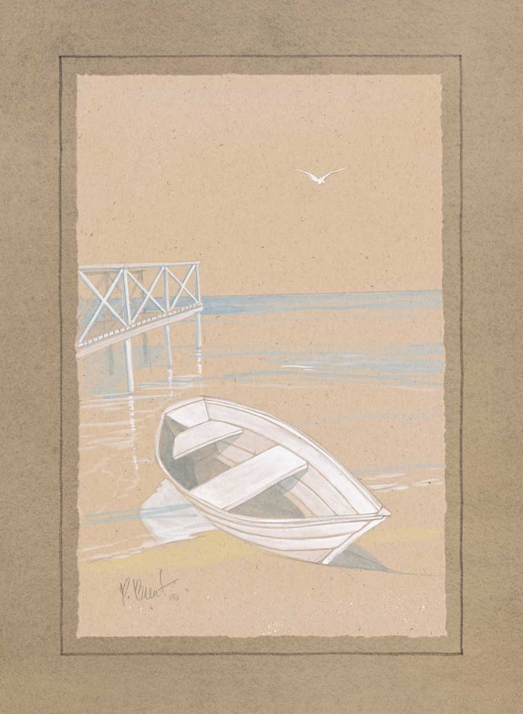 White Dinghy art print by Paul Brent for $57.95 CAD