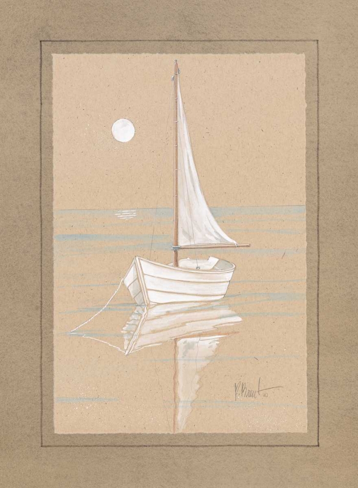 White Sailboat art print by Paul Brent for $57.95 CAD