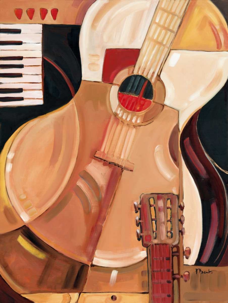 Abstract Guitar art print by Paul Brent for $57.95 CAD