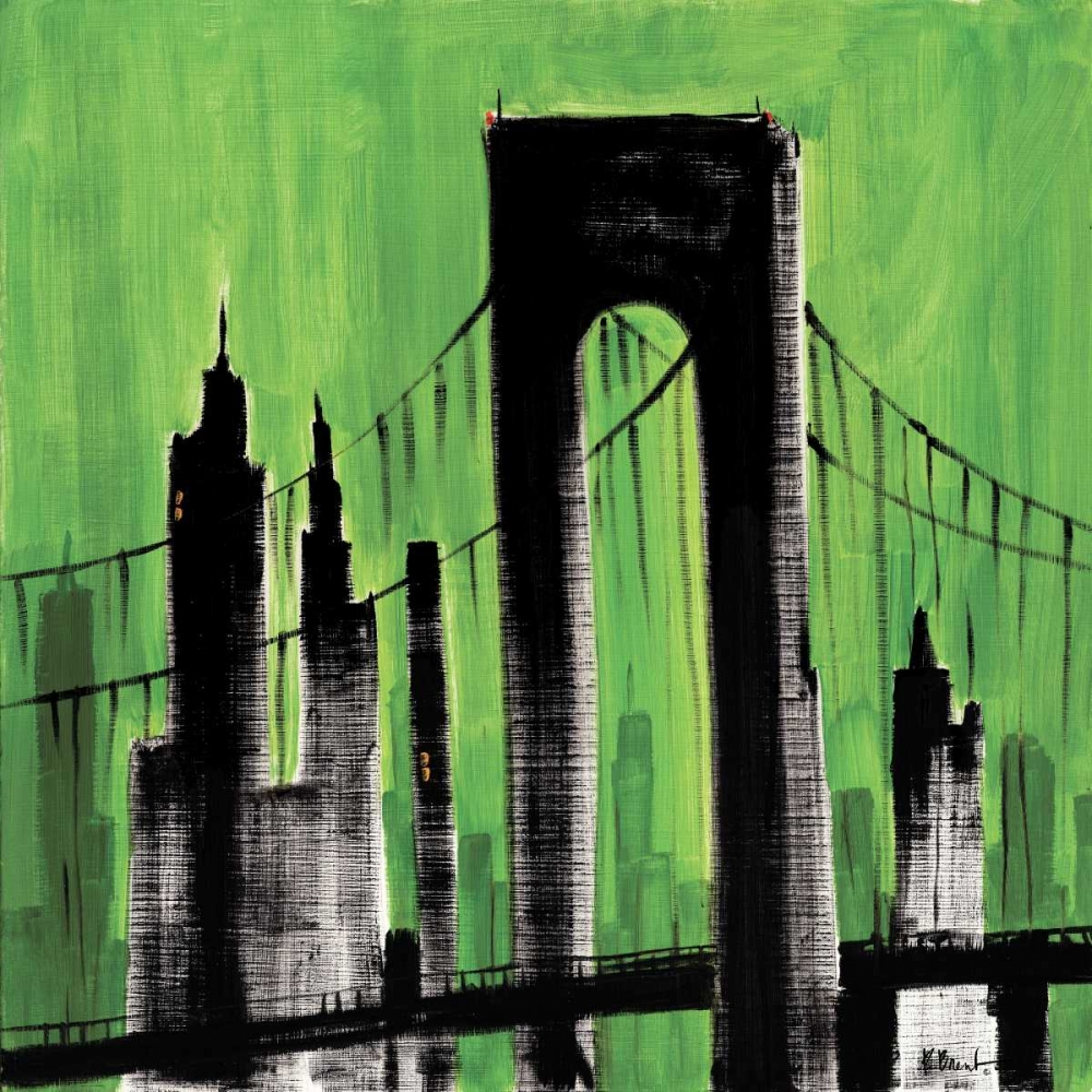 Green Cityscape art print by Paul Brent for $57.95 CAD