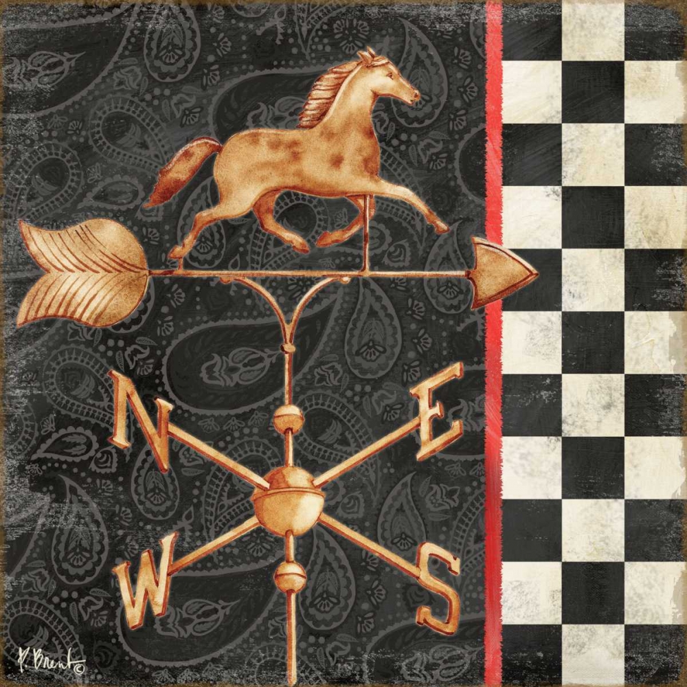 Paisley Weathervanes I art print by Paul Brent for $57.95 CAD