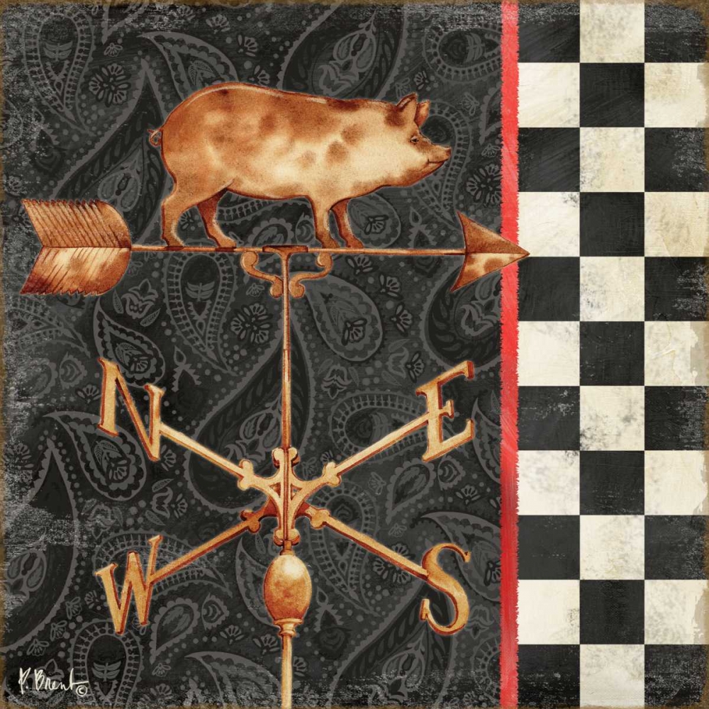 Paisley Weathervanes III art print by Paul Brent for $57.95 CAD