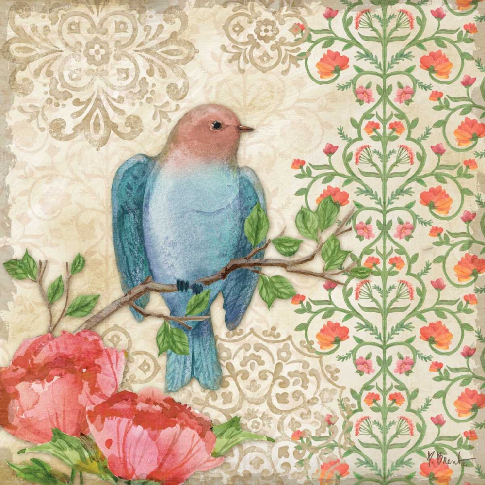 Blossoming Birds Sq I art print by Paul Brent for $57.95 CAD