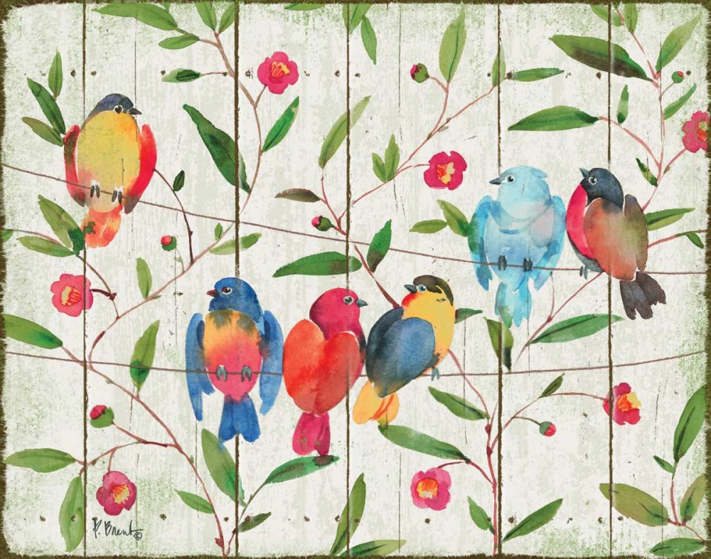 Perched Birds art print by Paul Brent for $57.95 CAD