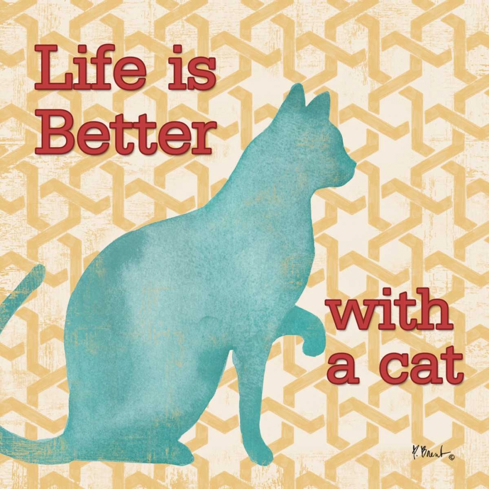 Patterned Pets Cat I art print by Paul Brent for $57.95 CAD