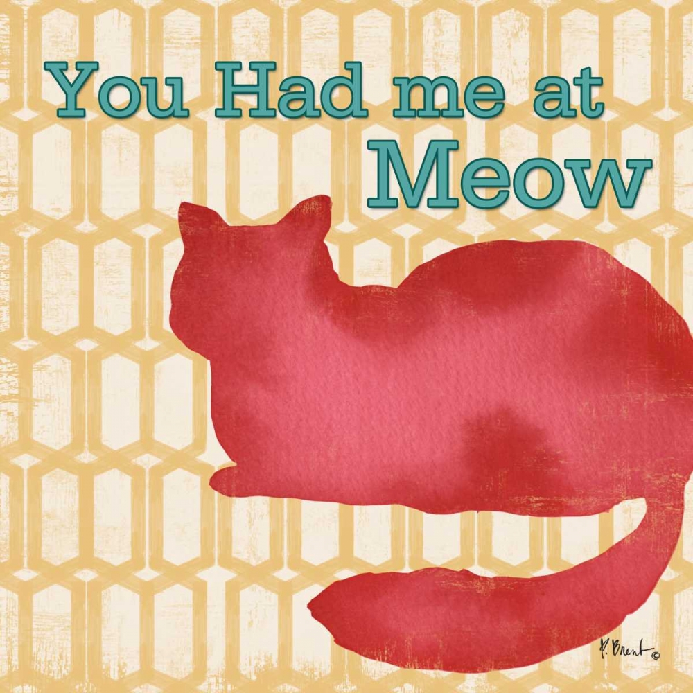 Patterned Pets Cat II art print by Paul Brent for $57.95 CAD