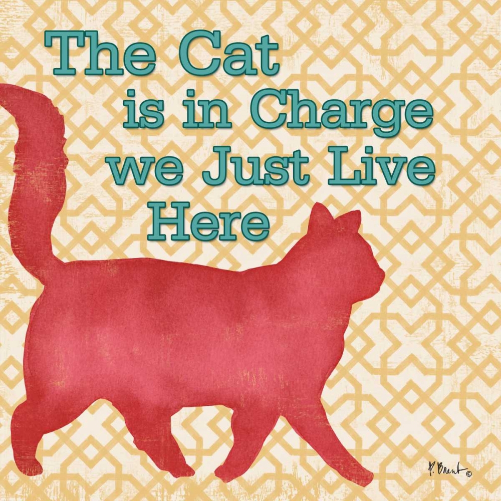 Patterned Pets Cat III art print by Paul Brent for $57.95 CAD