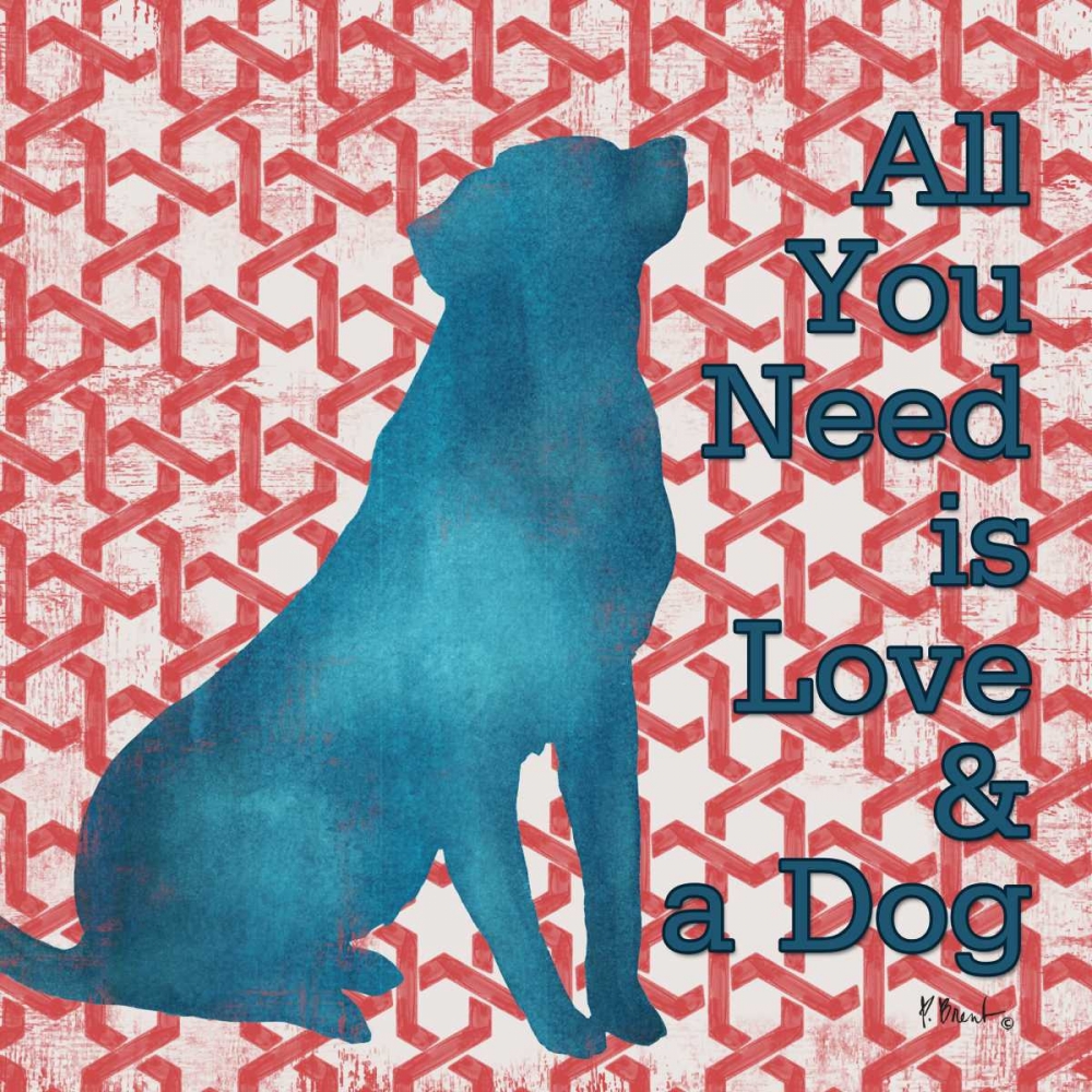 Patterned Pets Dog I art print by Paul Brent for $57.95 CAD