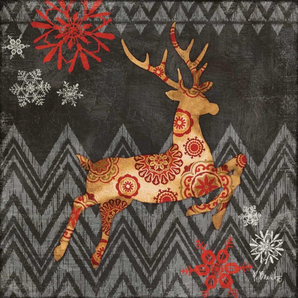Reindeer Dance I art print by Paul Brent for $57.95 CAD