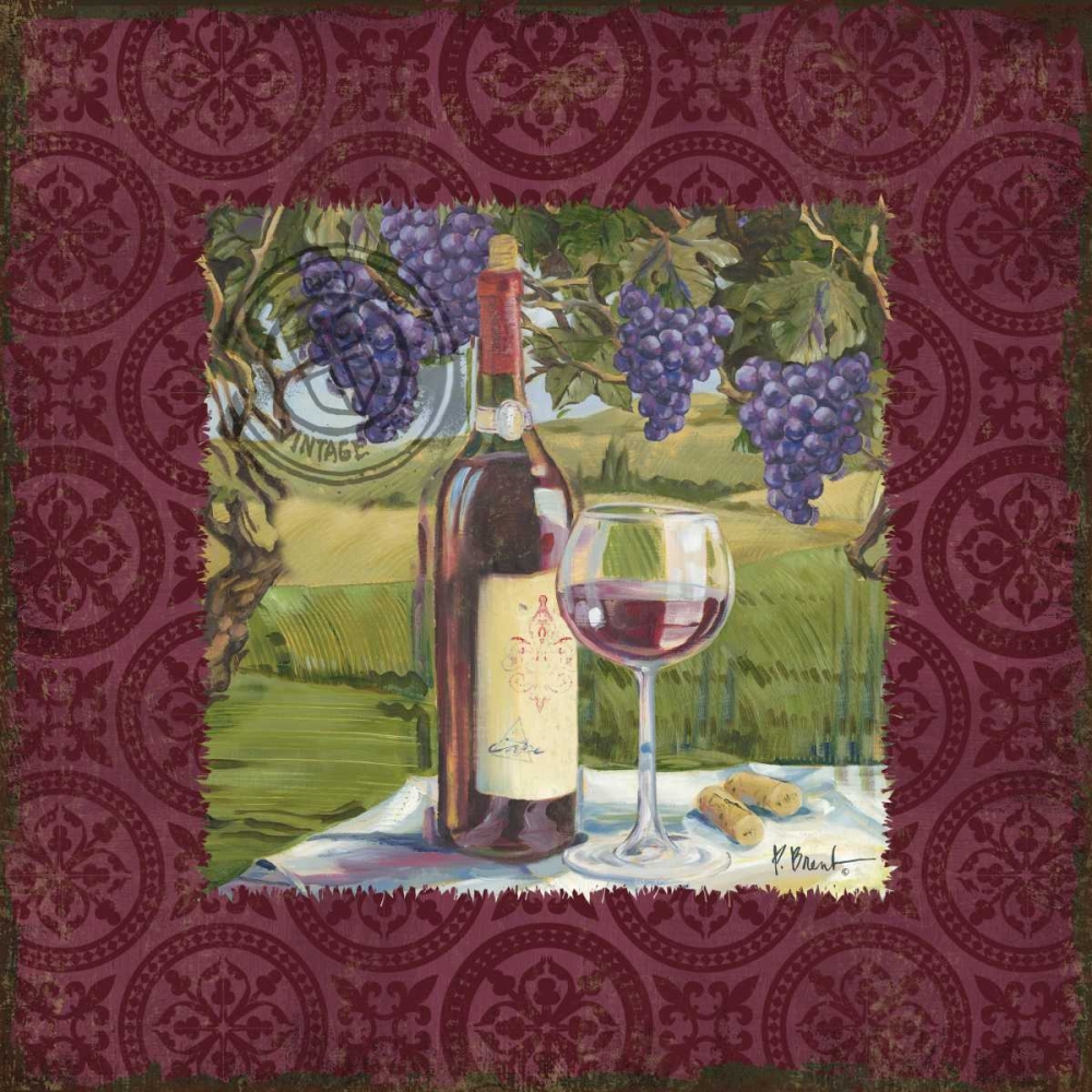 At the Vineyard Sq I art print by Paul Brent for $57.95 CAD